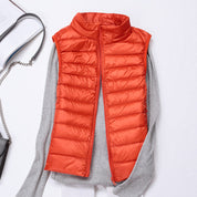 Saint Cantelle Bodywarmer | Warm lightweight down sleeveless vest for women