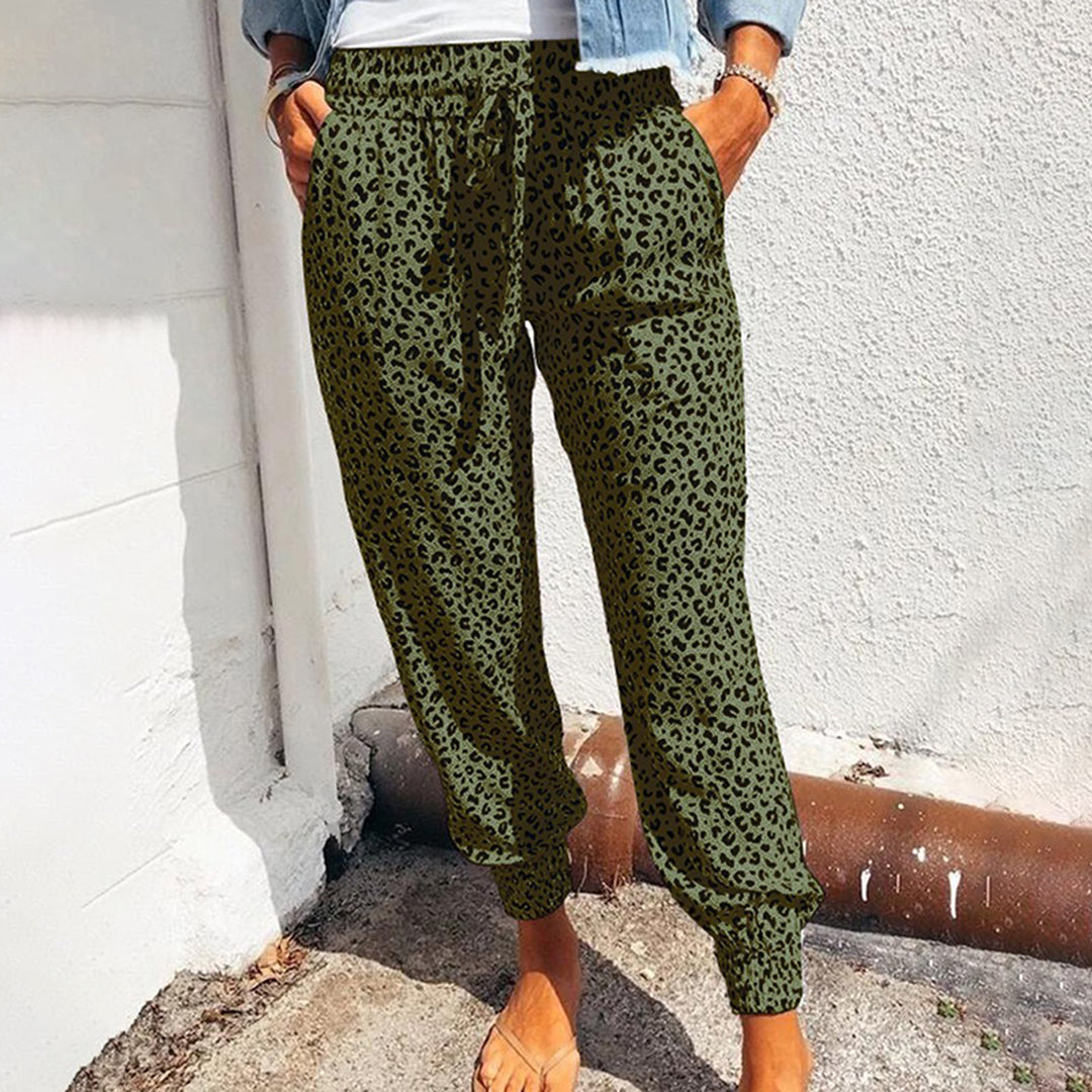 Talia | Comfy Leopard Print Trouser