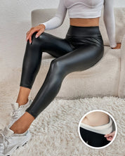 LAYLA | Leather Fleece Legging Women