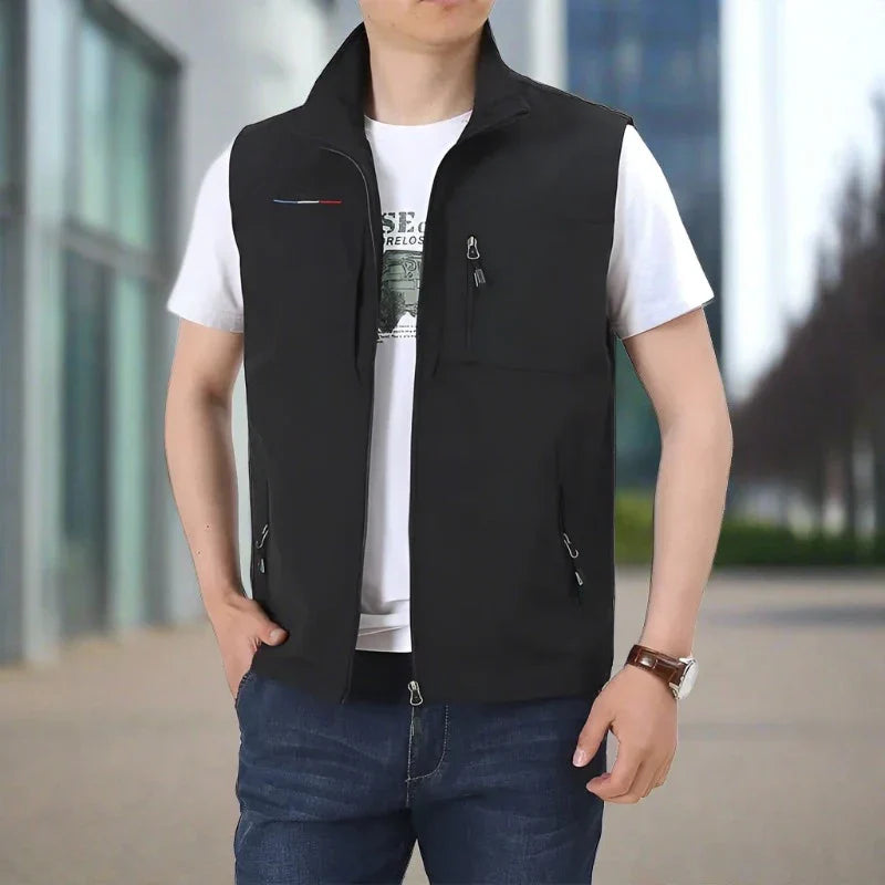 PME Bodywarmer | Stylish lightweight intermediate jacket vest for men with collar