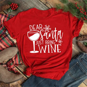 Caroline | Fashionable Wine Glass Holiday Shirt