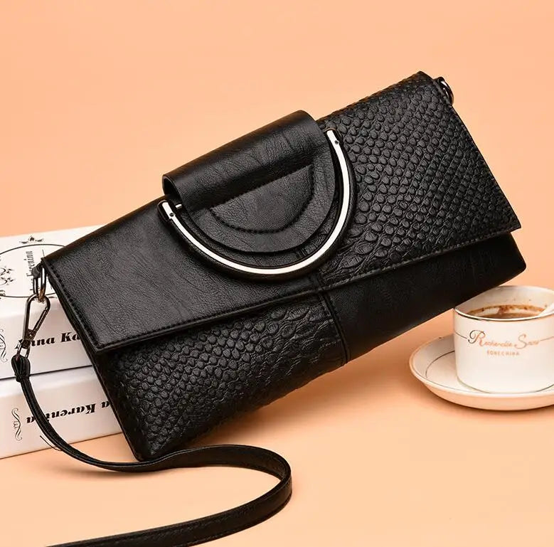 ELIZA | Sophisticated Style Leather Clutch