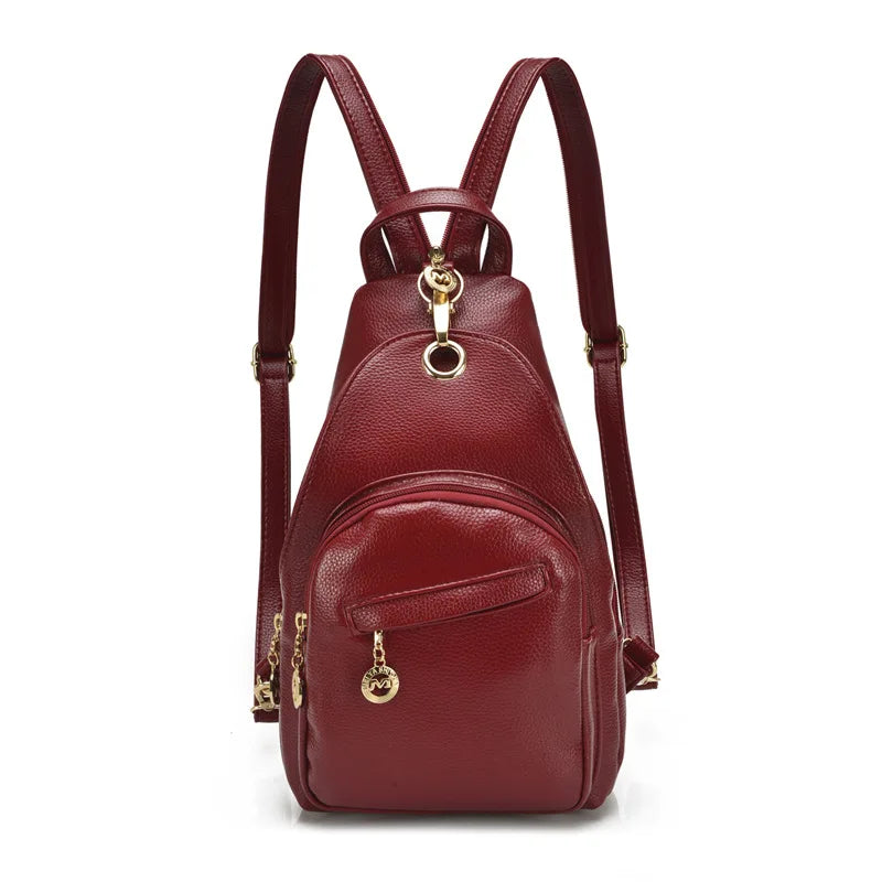 Nina | Women's Waterproof PU Leather Crossbody Sling Bag Backpack