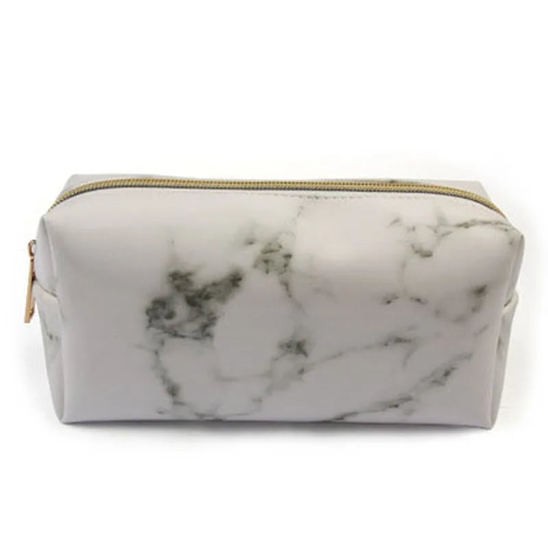 Lilyana | Marble Elegance 3-in-1 Cosmetic Makeup Travel Bag Set