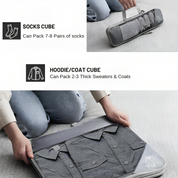 Ultra-Slim Compression Packing Cubes – Space-Saving Travel Organizers