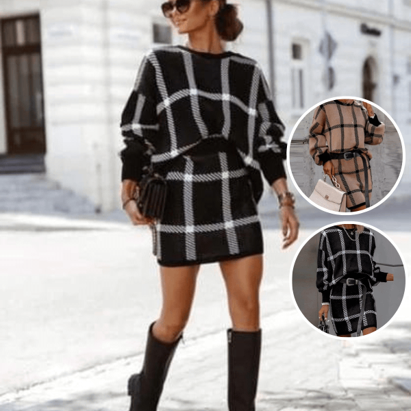 SUNSHINE | Stylish Plaid Dress