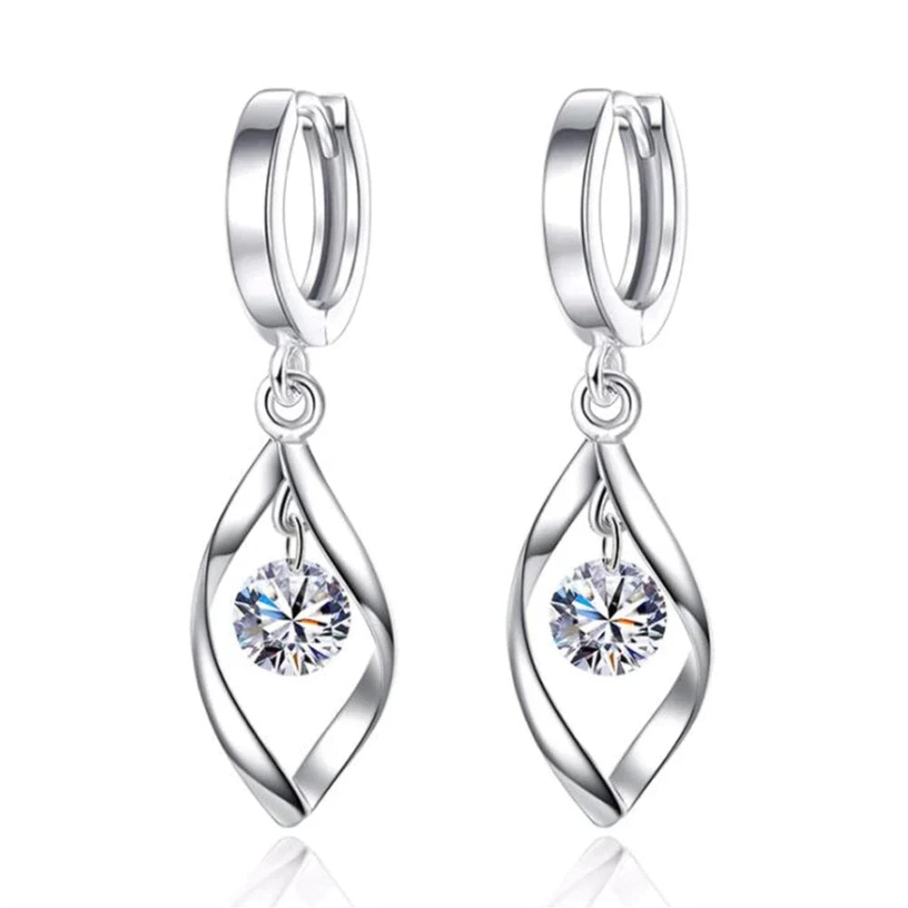 SparkleLoop | Elegant Drop Earrings for Timeless Style