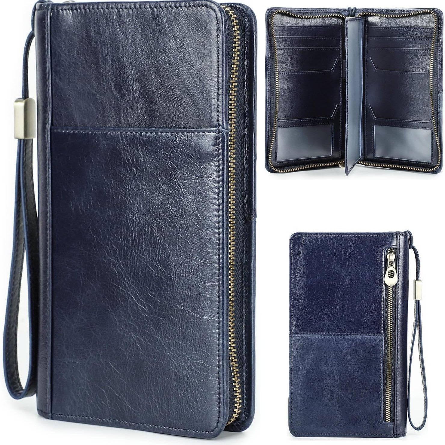 Ocean | Full Leather Passport Holder