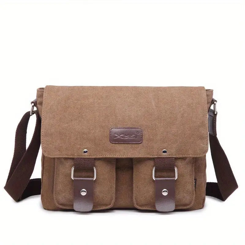 Max | Vintage Canvas Leather Shoulder Bag for Men