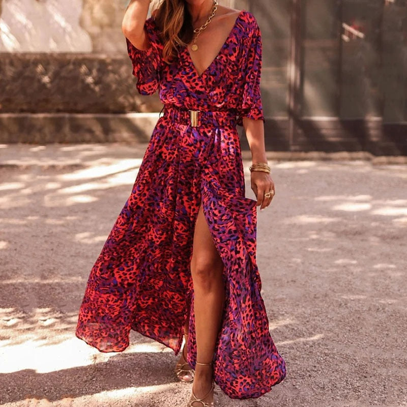 KAREN | Elegant Maxi Wrap Dress