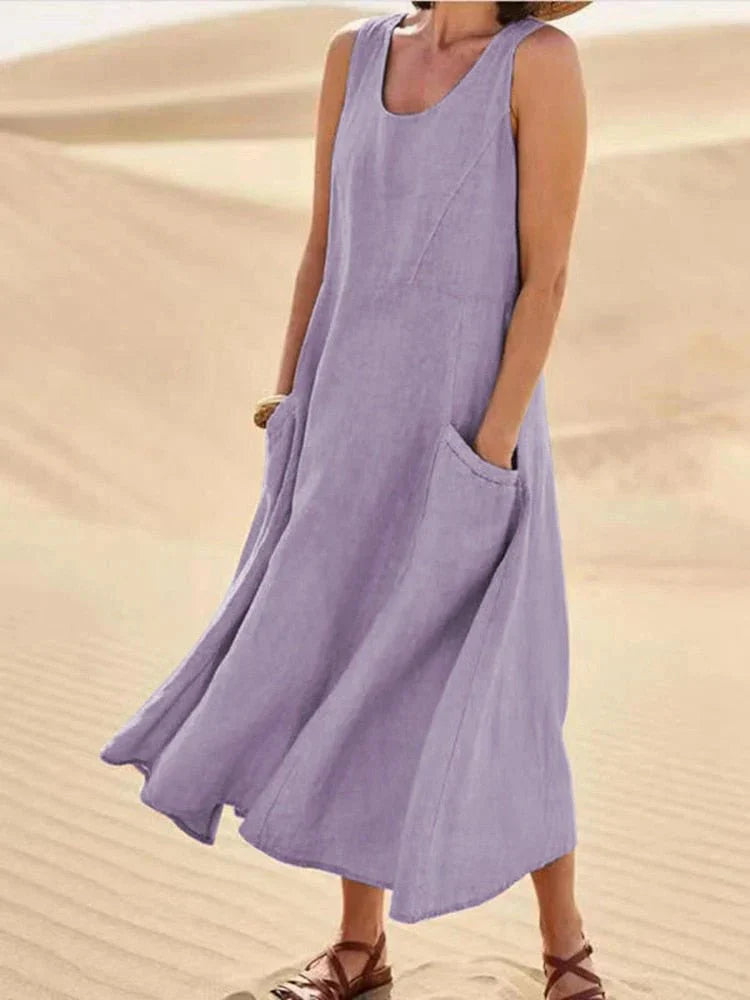 LUCY | Casual Maxi Dress with Pockets