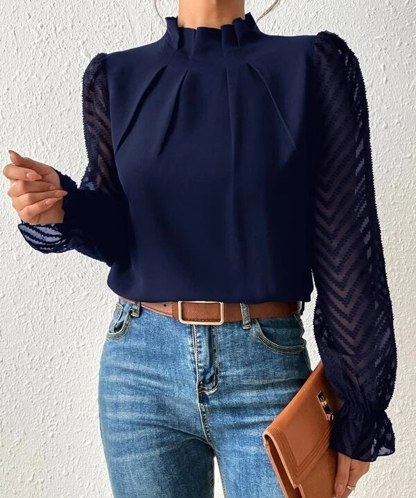 GEORGIA | Casual Turtleneck Blouse