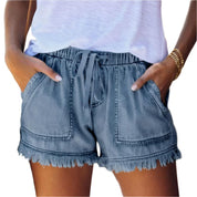 Maria | High-Waist Denim Shorts