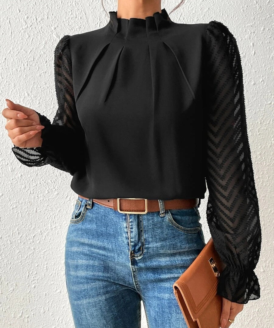 GEORGIA | Casual Turtleneck Blouse