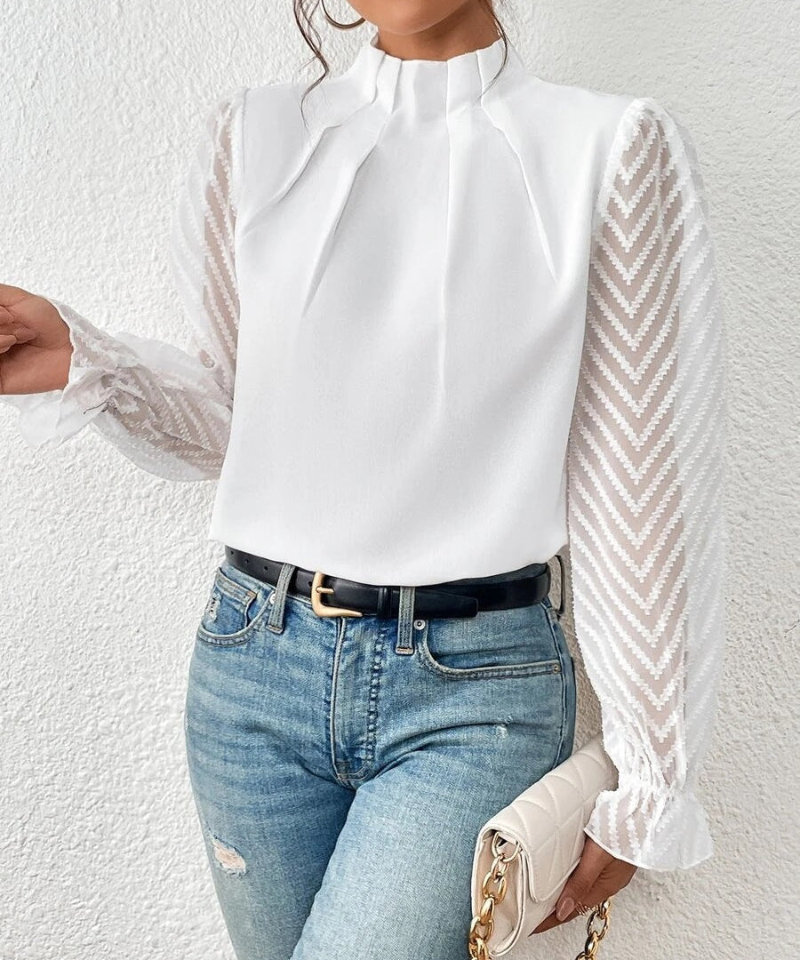 GEORGIA | Casual Turtleneck Blouse