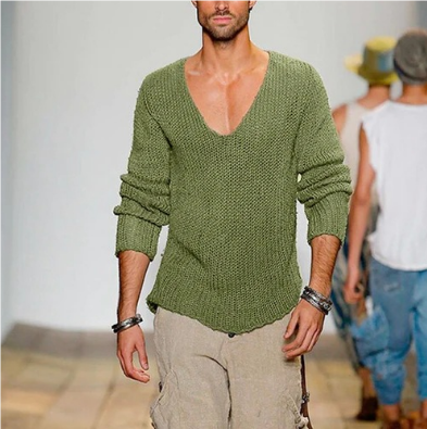 AEROL | Men's Knit V-Neck Sweater