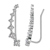 Glamour | Shiny Silver Earrings