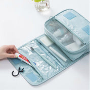 Nadia | Toilet Travel Bag Light Blue with Hook