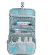 Nadia | Toilet Travel Bag Light Blue with Hook