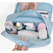 Nadia | Toilet Travel Bag Light Blue with Hook