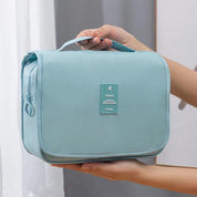 Nadia | Toilet Travel Bag Light Blue with Hook