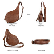 Sophie | Women's Leather Bag in Leaf Shape as Crossbody Shoulder Bag