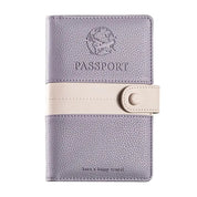 Tallulah | Light Faux Leather Passport Holder Travel Wallet