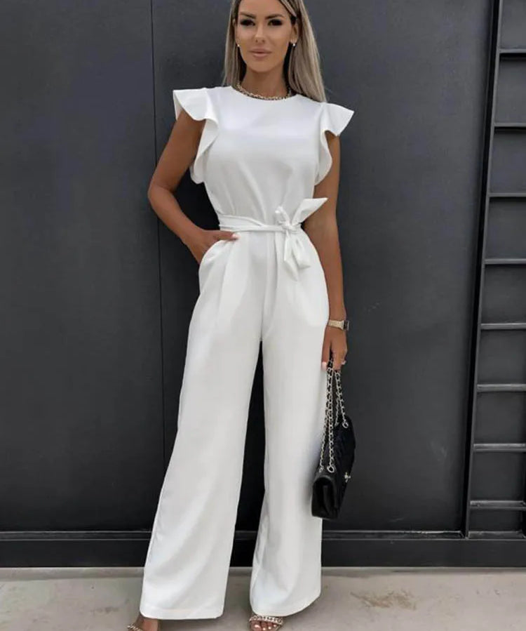 IVORY | Luxurious Jumpsuit with Bow