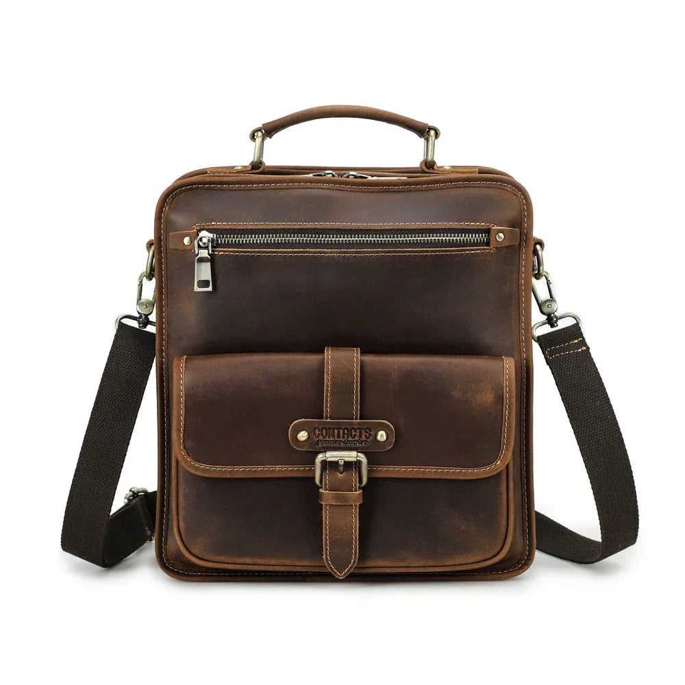 Lucas | Leather Crossbody Messenger Shoulder Bag