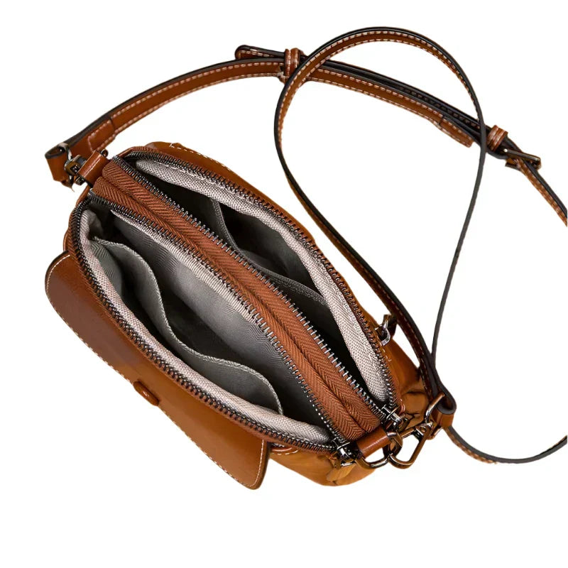 Sophie | Simple Leather Crossbody Sling Bag