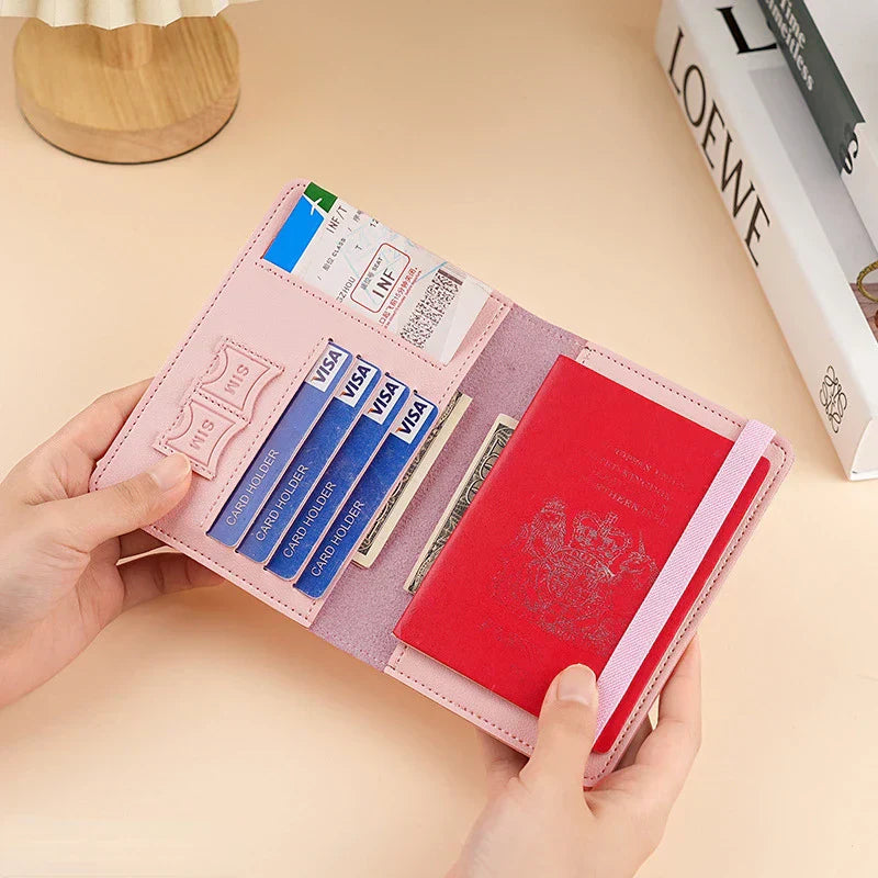 Linda | RFID-blocking passport card holder travel wallet