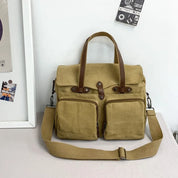 Max | Vintage Canvas Large Shoulder Bag Travel Bag