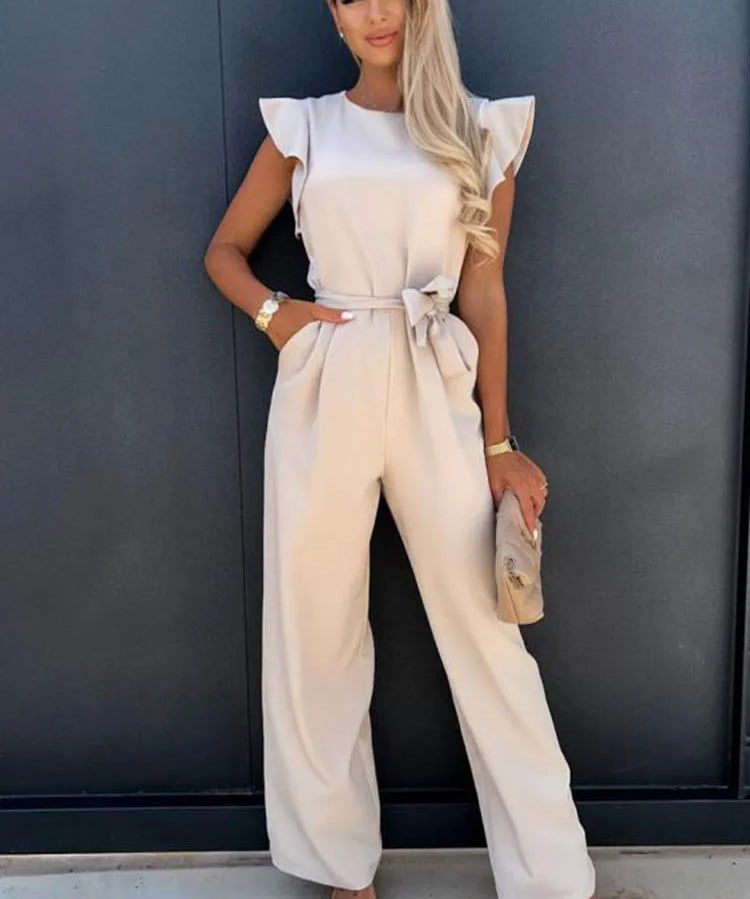 IVORY | Luxurious Jumpsuit with Bow