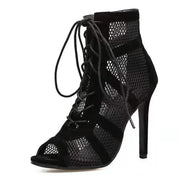 NICKA | Lace-up Sandals with Casual Mesh