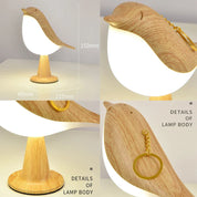 GlowNest | Wooden Bird-Shaped Night Lamp