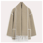 BRONTE | Elegant Warm Jacket with Scarf