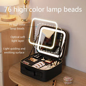 Pearls | Stylish & Portable LED Light Mirror Cosmetic Case