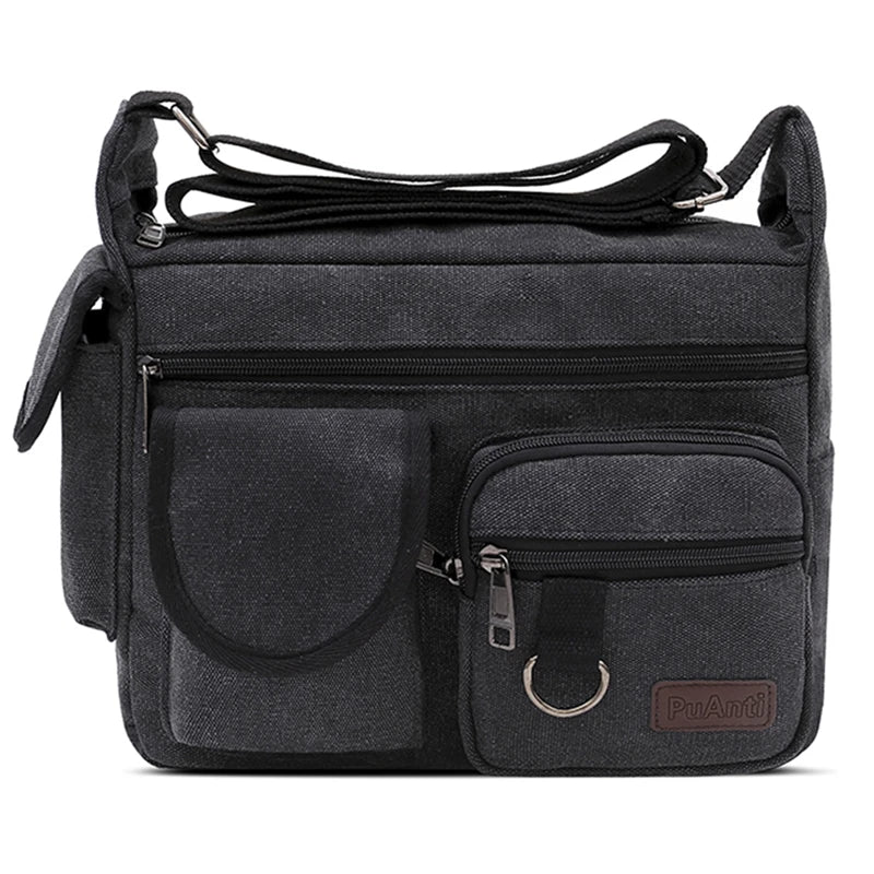 Max | Canvas Messenger Shoulder Bag