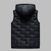 Jack Hooded Bodywarmer | Padded Ultralight Mid-Jacket Gilet with Hood for Men