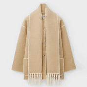 BRONTE | Elegant Warm Jacket with Scarf