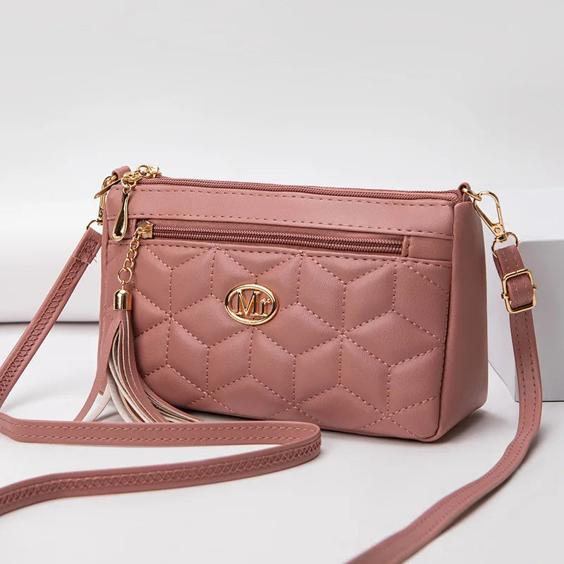 VIOLA | Double Zipper Crossbody Bag