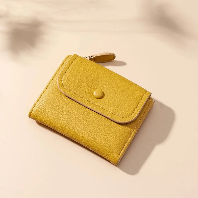 Araceli | Short Mini Travel Wallet with Snap Button Closure