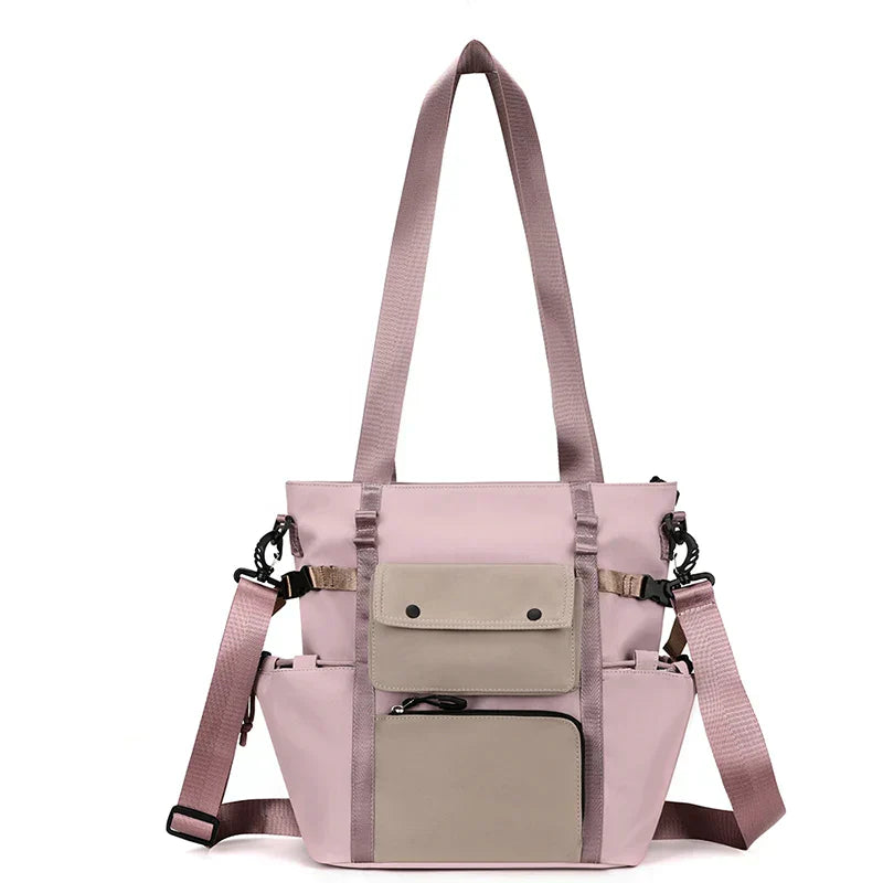 Sophie | Lightweight Canvas Multi-Pocket Shoulder Bag