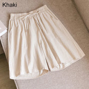 FINA | Cotton Linen Knee-Length Shorts