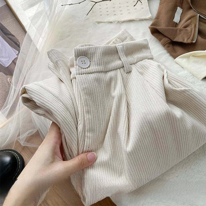 JESSY | Vintage High Waist Corduroy Pants for Women