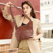 Sophie | Women's Leather Bag in Leaf Shape as Crossbody Shoulder Bag