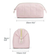 Louise | Elegant and spacious soft quilted cosmetic bag