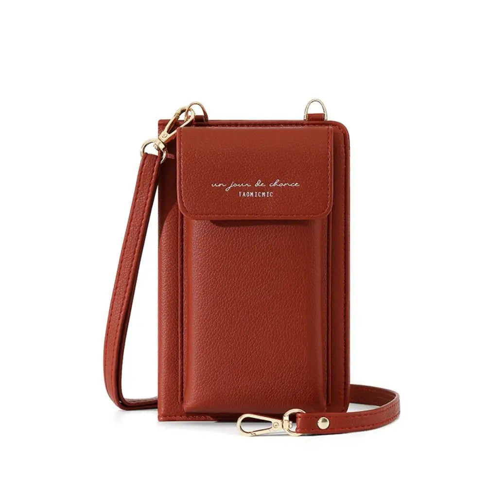 Perle | Lightweight PU Passport Holder with Removable Shoulder Strap