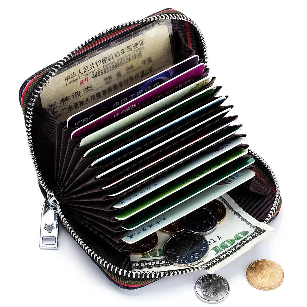 Maisy | RFID-blocking zip travel wallet made of faux leather