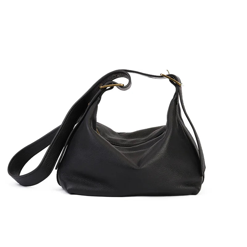 Lena | Retro Style Cowhide Crossbody Bag